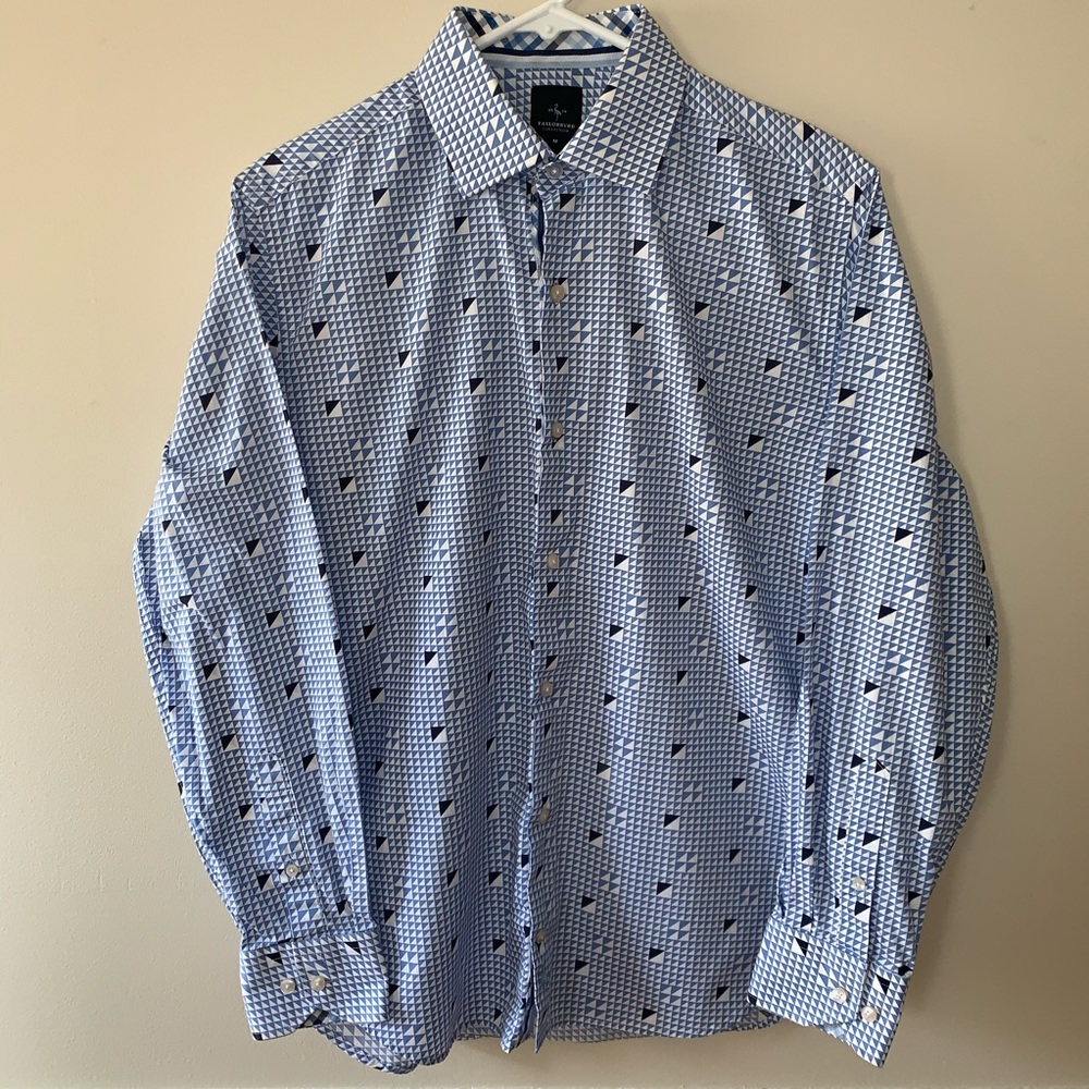 Tailorbyrd Geometric Pattern Dress Shirt